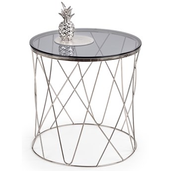 Srebrny stolik do salonu w stylu glamour Selena chrom