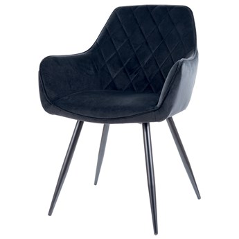 SELSEY Krzesło tapicerowane Brisheapp czarne