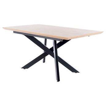 SELSEY Stół rozkładany Lapplers 90-160x200 cm dąb-czarny