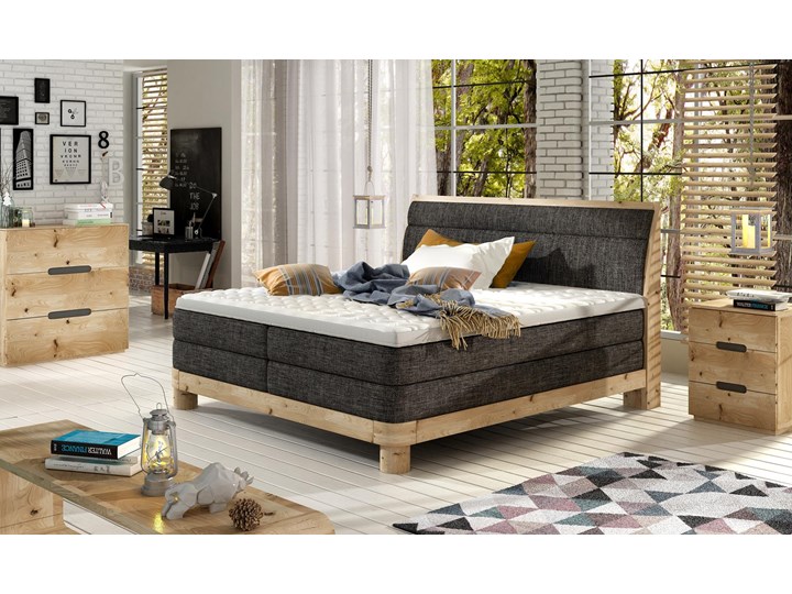 Łóżko kontynentalne na ramach dębowych DONNA 140x200  /kolory do wyboru Kategoria Łóżka do sypialni
