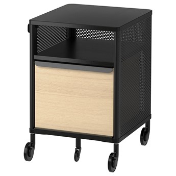 IKEA BEKANT Szafka na kółkach, Siatka czarny, 41x61 cm