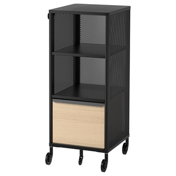 IKEA BEKANT Szafka z inteligentnym zamkiem, Siatka czarny, 41x101 cm