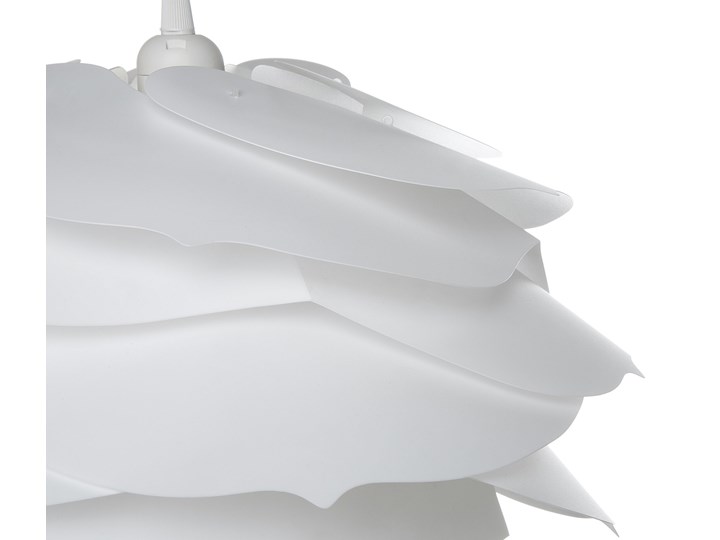 Beliani Lampa sufitowa biała 113 cm kształt kwiatu składana nowoczesna Metal Lampa szyszka Pomieszczenie Salon Kategoria Lampy wiszące