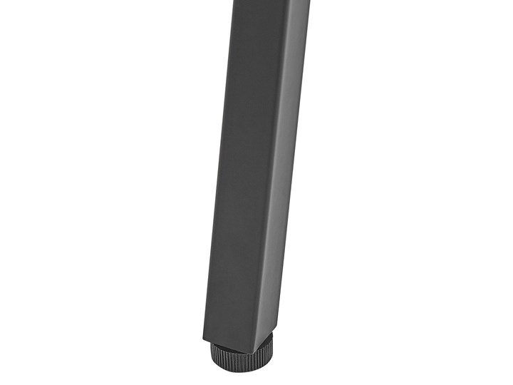 Beliani Biurko ciemne drewno płyta 100 x 50 cm czarna metalowa rama z półkami Sekretarzyk Szerokość 100 cm Płyta MDF Styl Rustykalny