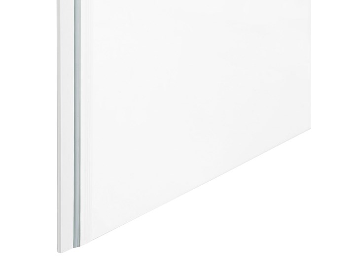 Beliani Kabina prysznicowa srebrna szkło hartowane aluminium pojedyncze drzwi 80 x 80 x 185 cm nowoczesny design Szerokość 80 cm Narożna Kwadratowa Kategoria Kabiny prysznicowe