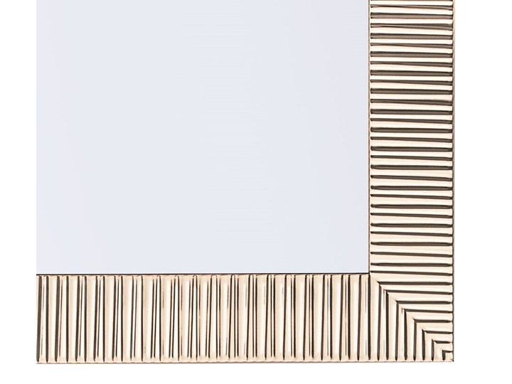 Beliani Lustro wiszące ścienne złote 50 x 130 cm dekoracyjne Kolor Złoty Lustro z ramą Prostokątne Pomieszczenie Salon