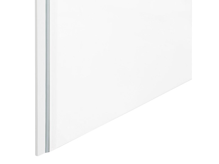 Beliani Kabina prysznicowa srebrna szkło hartowane aluminium pojedyncze drzwi 70 x 70 x 185 cm nowoczesny design Szerokość 70 cm Kwadratowa Narożna Kategoria Kabiny prysznicowe