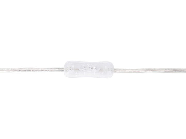 Beliani Lampa stołowa biała jasne drewno 36 cm okrągły abażur ażurowa nowoczesna Lampa nocna Pomieszczenie Przedpokój Lampa z abażurem Kolor Biały