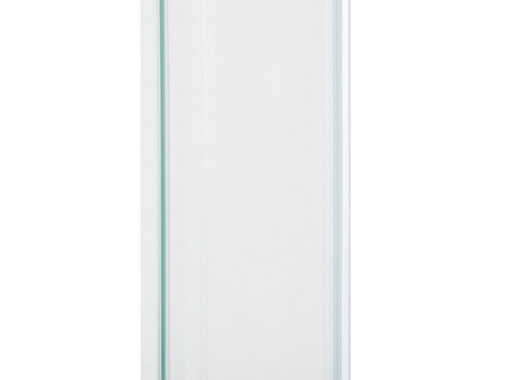 Beliani Kabina prysznicowa srebrna szkło hartowane aluminium podwójne drzwi półokrągłe 90x90x185cm nowoczesny design Wysokość 185 cm Narożna Szerokość 90 cm Rodzaj drzwi Rozsuwane