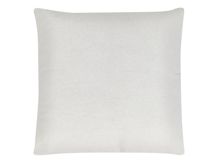 Beliani Zestaw 2 poduszek dekoracyjnych beżowy 45 x 45 cm jutowe paski zdejmowana poszewka ozdobna poducha na sofę łóżko boho nowoczesny styl Len Wzór W paski Bawełna Poszewka dekoracyjna 45x45 cm Poliester Kategoria Poduszki i poszewki dekoracyjne