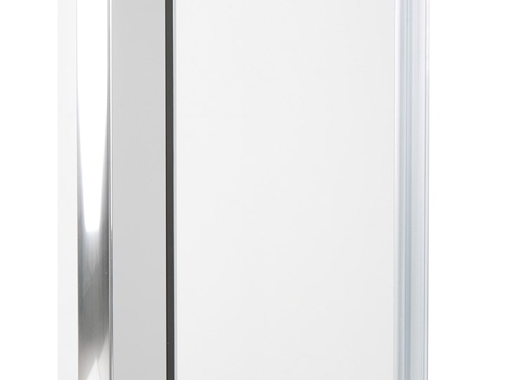Beliani Kabina prysznicowa srebrna szkło hartowane aluminum podwójne drzwi 80x90x185cm nowoczesny design Kwadratowa Narożna Rodzaj drzwi Rozsuwane