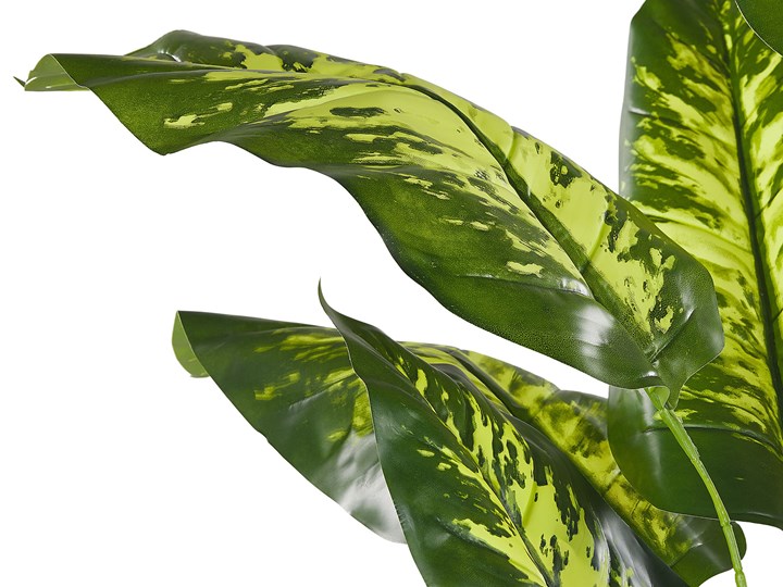 Beliani Sztuczna roślina doniczkowa materiał syntetyczny 122 cm dieffenbachia dekoracja do wnętrz Kolor Zielony Kategoria Sztuczne kwiaty