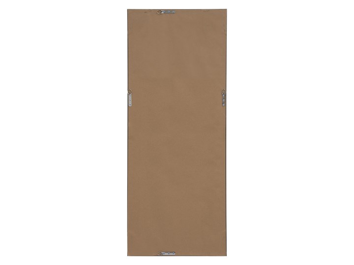 Beliani Lustro ścienne wiszące brązowe 50 x 130 cm dekoracyjne Prostokątne Lustro z ramą Pomieszczenie Salon