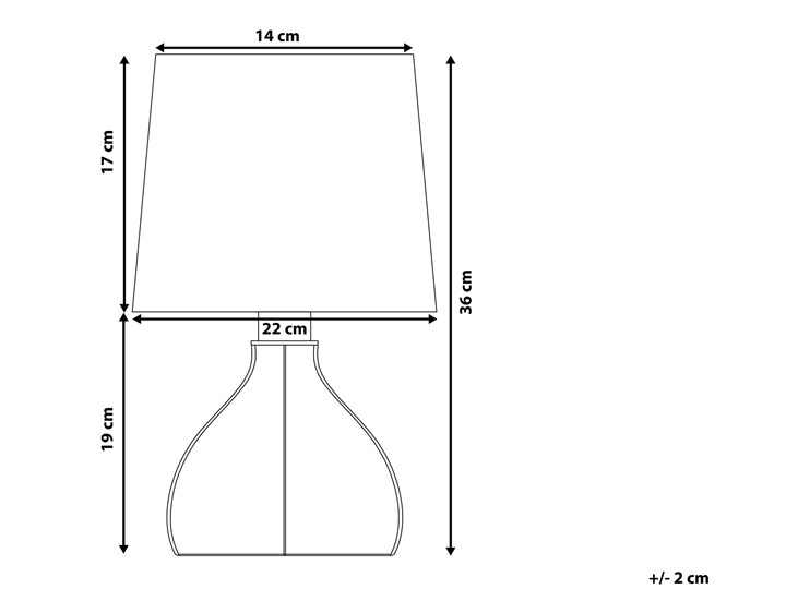 Beliani Lampa stołowa biała jasne drewno 36 cm okrągły abażur ażurowa nowoczesna Pomieszczenie Salon Lampa z abażurem Lampa nocna Styl Klasyczny