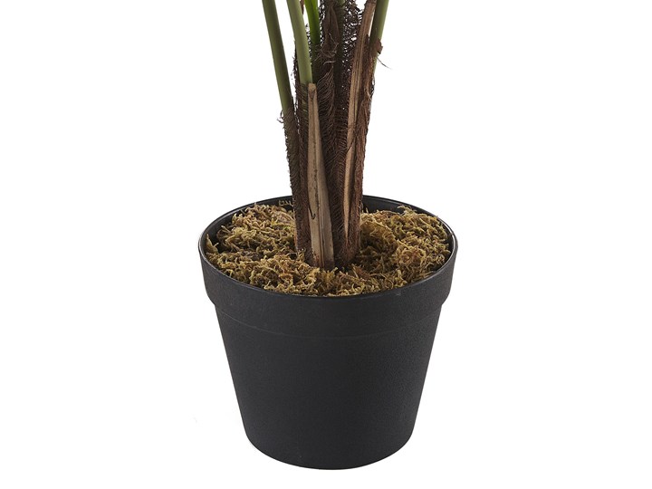 Beliani Sztuczna roślina doniczkowa materiał syntetyczny 122 cm dieffenbachia dekoracja do wnętrz Kolor Zielony
