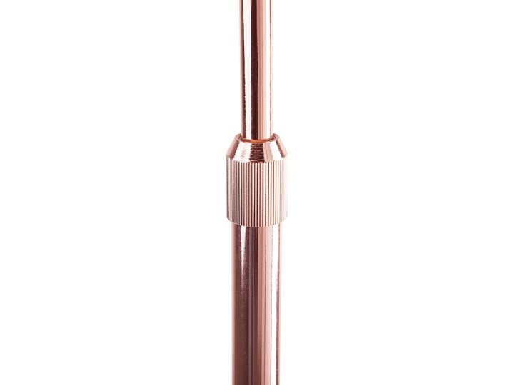 Beliani Lampa podłogowa miedziana metalowa 160 cm pałąk wysoki połysk nowoczesna Lampa z kloszem Styl Nowoczesny Lampa dekoracyjna Kolor Miedziany