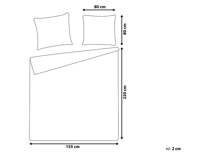 Beliani Komplet pościeli poszewki na kołdrę i poduszkębiało-różowy kwiecisty wzór bawełna 155 x 220 cm nowoczesny sypialnia 155x220 cm Pomieszczenie Pościel do sypialni