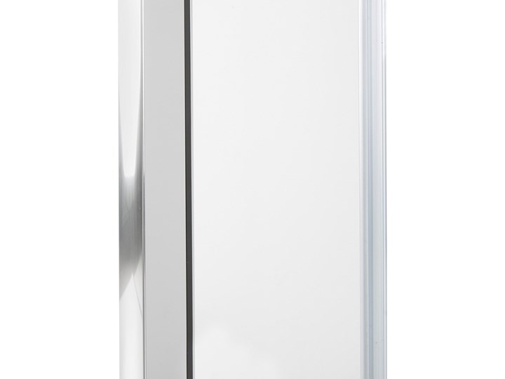 Beliani Kabina prysznicowa srebrna szkło hartowane aluminium pojedyncze drzwi 80x100x185cm nowoczesny design Szerokość 80 cm Wysokość 185 cm Kategoria Kabiny prysznicowe Narożna Rodzaj drzwi Rozsuwane
