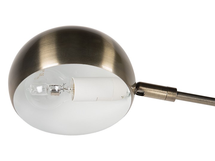 Beliani Lampa stojąca złota metalowa 210 cm 5-punktowa regulowane klosze nowoczesna Lampa z kloszem Lampa z regulacją wysokości Lampa łukowa Lampa do czytania Styl Vintage Pomieszczenie Salon