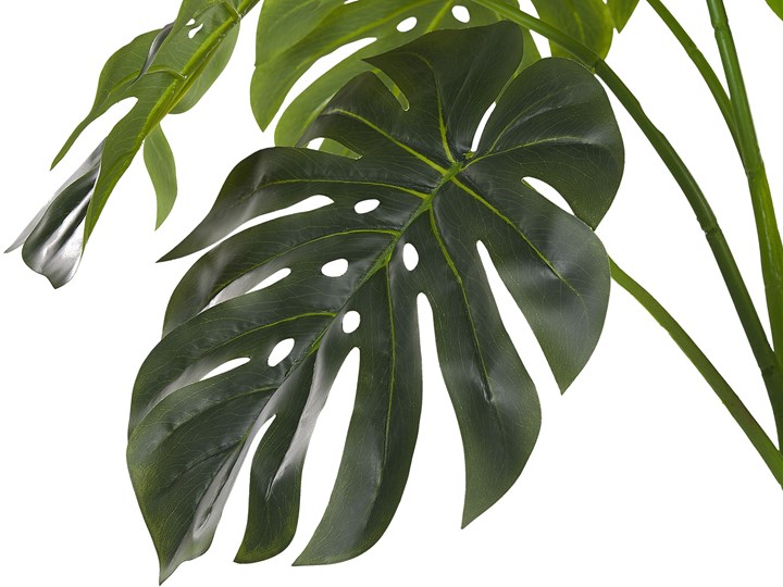 Beliani Sztuczna roślina doniczkowa materiał syntetyczny 113 cm monstera dekoracja do wnętrz Liście Kolor Zielony Kategoria Sztuczne kwiaty
