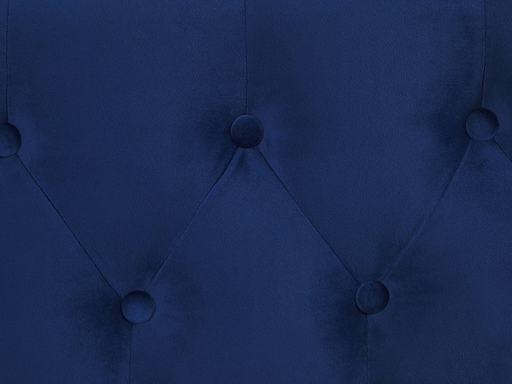 Beliani Łóżko wysuwane niebieskie welurowe ze stelażem 90 x 200 cm dziecięce glamour guziki gwoździe tapicerskie Drewno Kategoria Łóżka dla dzieci Tworzywo sztuczne Płyta MDF Tradycyjne Rozmiar materaca 90x200 cm