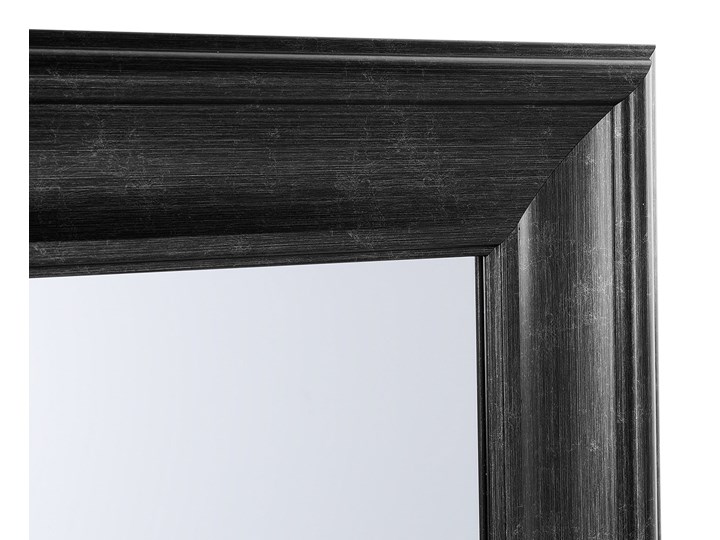 Beliani Lustro ścienne wiszące czarne 51 x 141 cm syntetyczna rama styl skandynawski minimalistyczny Lustro z ramą Prostokątne Pomieszczenie Sypialnia Styl Klasyczny