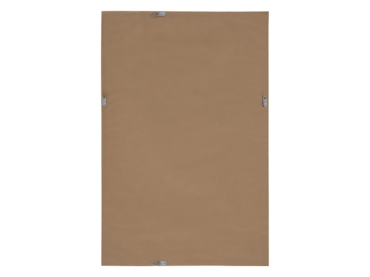 Beliani Lustro ścienne wiszące brązowe 60 x 90 cm ozdobne Prostokątne Pomieszczenie Salon Lustro z ramą Pomieszczenie Przedpokój