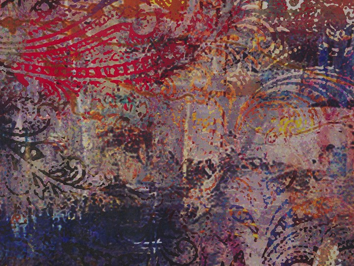 Beliani Dywan wielokolorowy 80 x 150 cm abstrakcyjny wzór akwarelowy nowoczesny salon sypialnia duży pokój Poliester Prostokątny Dywany Dywaniki 80x150 cm Wzór Orientalny