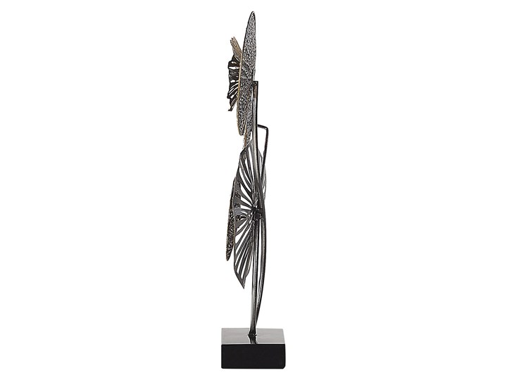 Beliani Dekoracja ozdoba figurka szara do salonu na kominek na okno Metal Kategoria Figury i rzeźby