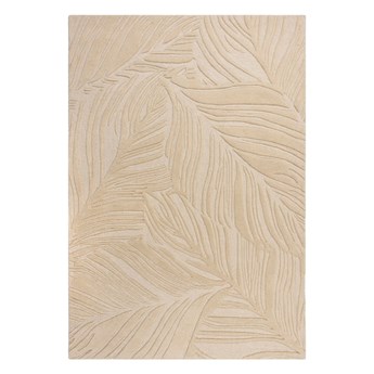 Beżowy dywan wełniany Flair Rugs Lino Leaf, 160x230 cm