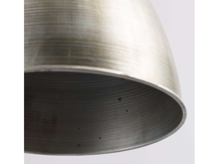 Lampa wisząca Ismay śr. 33cm silver&olive, 33 × 33 × 164 cm Metal Lampa z kloszem Pomieszczenie Jadalnia Drewno Styl Industrialny