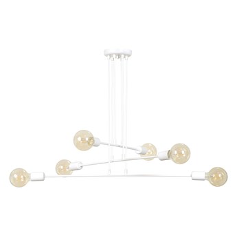 SELSEY Lampa wisząca Mentona biała x6
