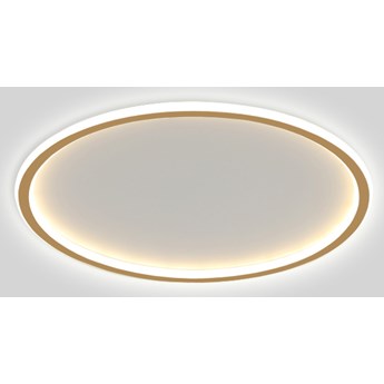 Plafon LED okrągły złoty Abigali 500*45mm 36W - trzy barwy, ściemnialny - Pilot