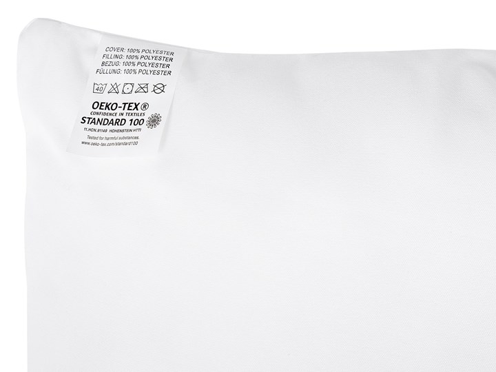 Beliani Poduszka syntetyczna biała wypełniacz do poszewki 80 x 80 cm kwadratowa Kategoria Poduszki Kolor Biały
