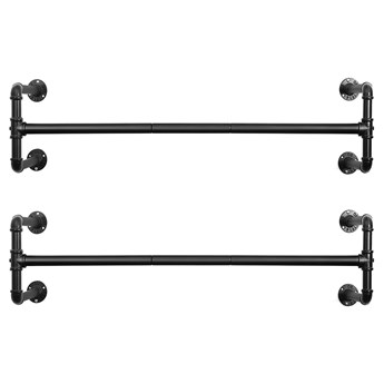 SELSEY Wieszak na ścianę Triper metalowy czarny 110 cm