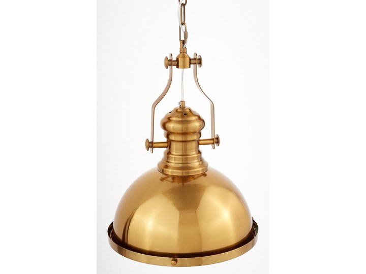 LAMPA WISZĄCA INDUSTRIALNA LOFT MOSIĘŻNA ETTORE Mosiądz Metal Kolor Złoty Szkło Lampa przemysłowa Pomieszczenie Kuchnia
