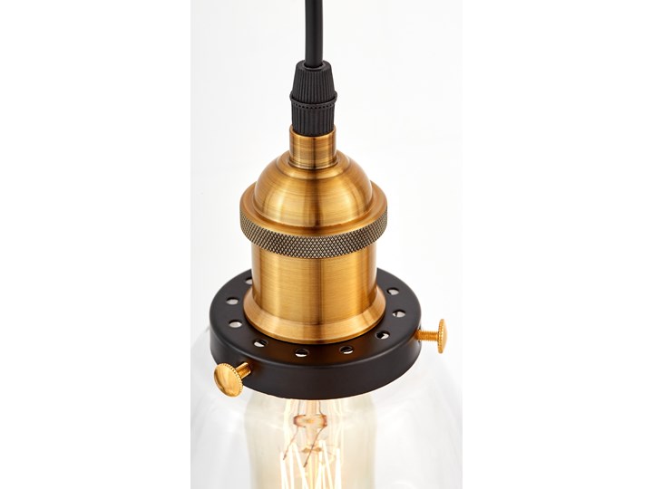 LAMPA WISZĄCA ZWIS FABI W1 Lampa z abażurem Metal Szkło Lampa z kloszem Lampa przemysłowa Mosiądz Pomieszczenie Salon