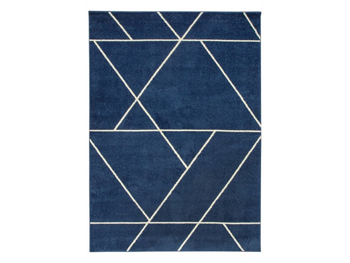Dywan Emily 2921A bone/d.blue Niebieski Trójkąty
