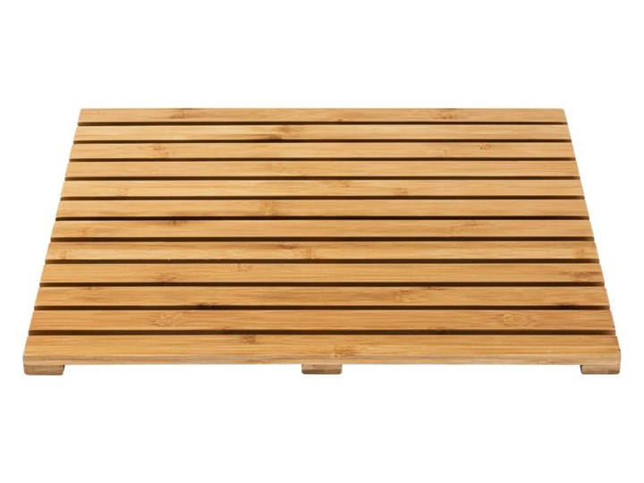 Mata łazienkowa, podest z drewna bambusowego BAMBUSA, 50 x 50 cm, WENKO 50x50 cm Drewno Prostokątny Kategoria Dywaniki łazienkowe