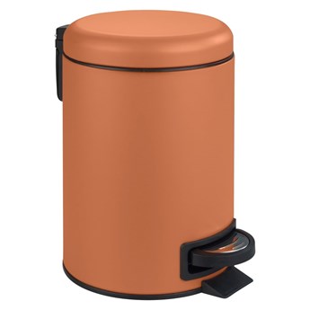 Pomarańczowy kosz łazienkowy Wenko Leman, 3 l