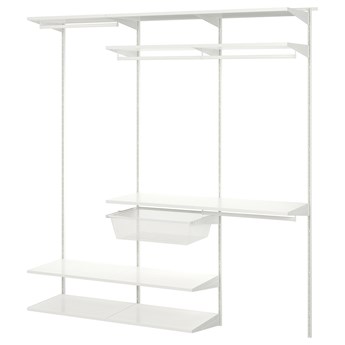 IKEA BOAXEL Kombinacja szafy, biały, 187x40x201 cm