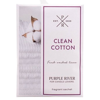 Purple River saszetka zapachowa do szafy - Clean Cotton