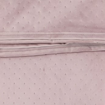 Narzuta DOTTI pikowana kropki różowa 200x220 cm - Homla