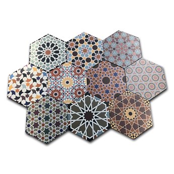 Andalusi 33x28,5 gres hexagon