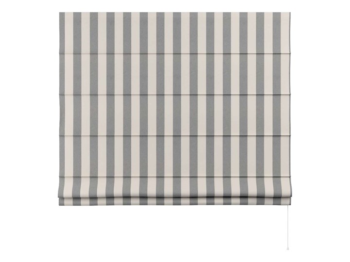 Roleta rzymska Capri, biało-szare pionowe pasy (5,5cm), szer.80 × dł.170 cm, Quadro Kategoria Rolety Kolor Biały