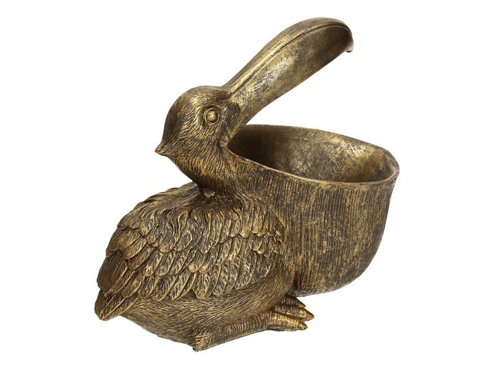 Dekoracja Pelican 19cm antique gold, 11 x 23 x 19 cm Kategoria Figury i rzeźby Ptaki Kolor Brązowy