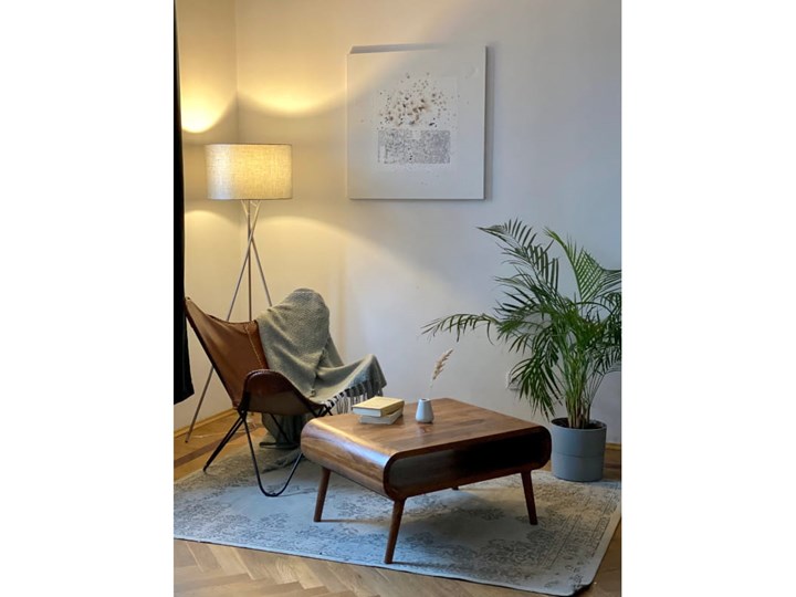 Stolik GUBBE - 100x50 cm Drewno Długość 100 cm Zestaw stolików Kategoria Stoliki i ławy