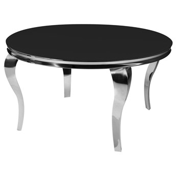 Okrągły czarny stół glamour Ø140x74 cm TH306-5