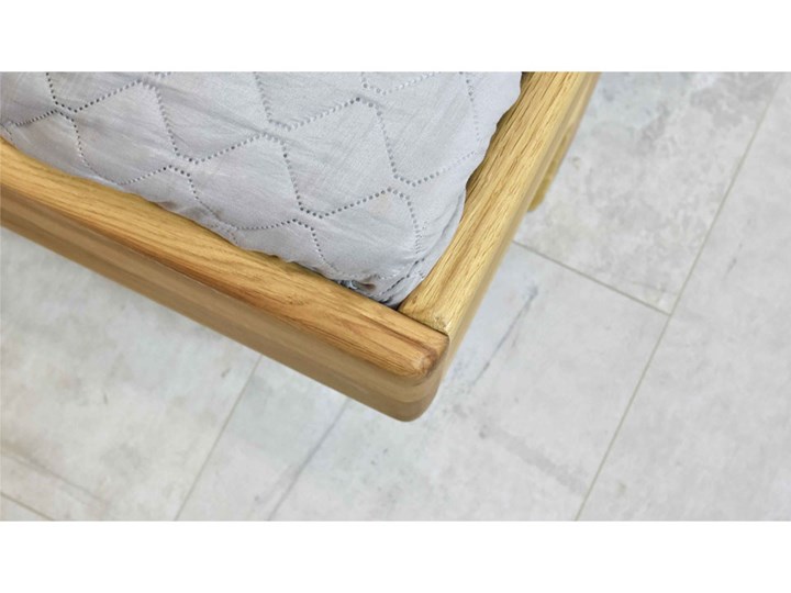 Łóżko drewniane dębowe Natural 5 180x200 Styl Klasyczny Drewno Kolor Beżowy