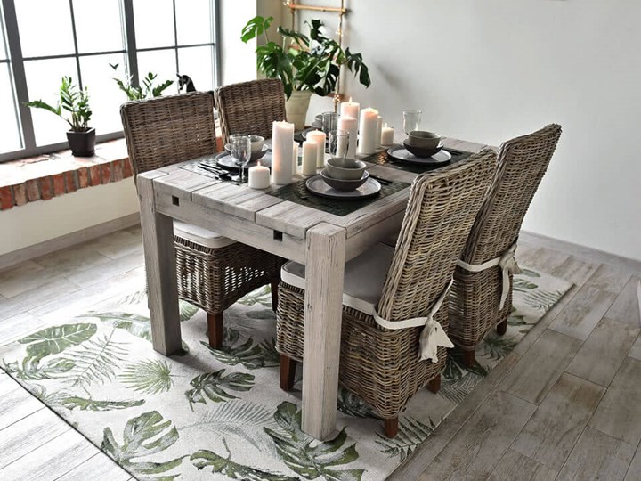 Drewniany stół Country New 32 Wysokość 78 cm Drewno Pomieszczenie Stoły do jadalni